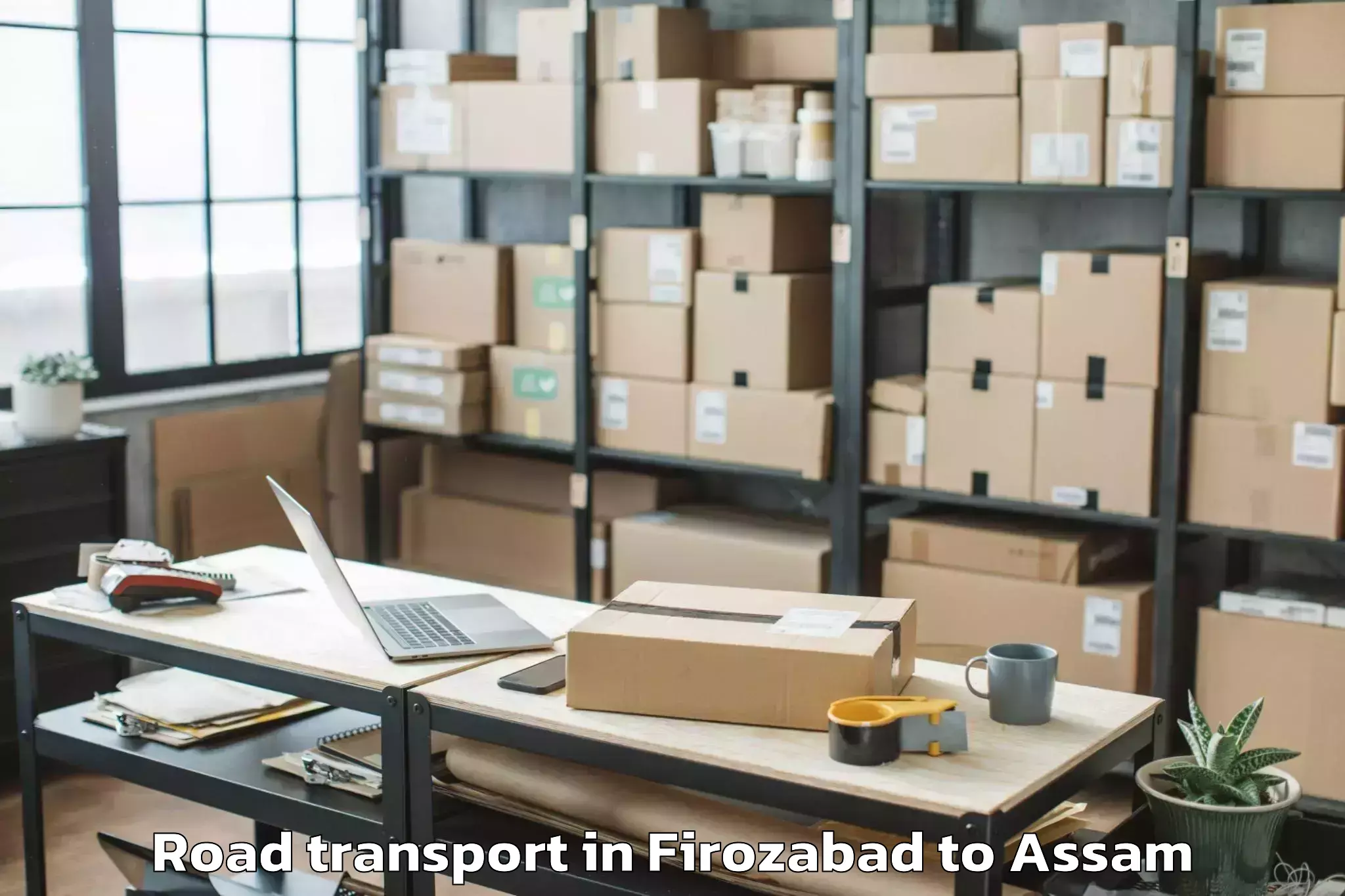 Top Firozabad to Chabua Road Transport Available